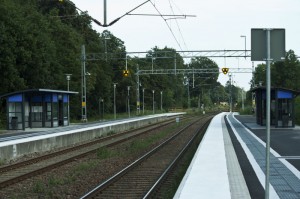 Billeberga station: spår och plattformar