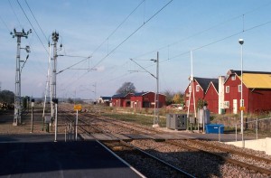 Billeberga station 1987, vy mot väster