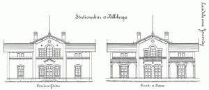 Billeberga stationshus ritning