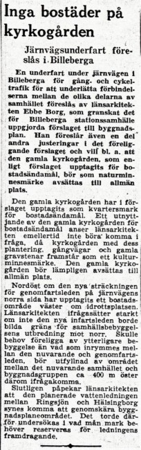 Tidningsartikel ur Sydsvenskan 17 januari 1951