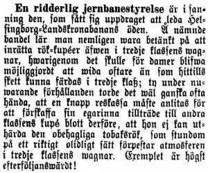Artikel ur Wernersborgs Stads Tidning 1868-05-02