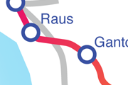 Linjen Gantofta - Raus karta