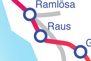 Linjen Raus - Ramlösa karta
